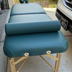 Golden Ratio Woodworks Massage Table With Headrest & Bolster 