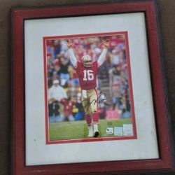 Joe Montana Framed And Authenticated Photo 