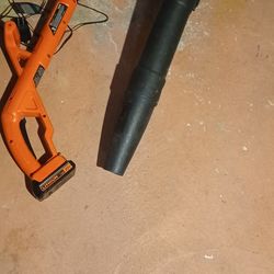 Gas Blower and Battery Operated Weed Wacker
