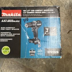 Makita New Hammer Drill 18v Brushless - Nuevo 