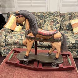 Vintage Hand Carved Wooden Toy