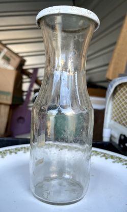 Vintage Bottle With Lid MCM Era 