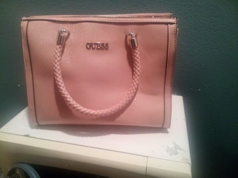 GUESS Sparkly Pink Purse