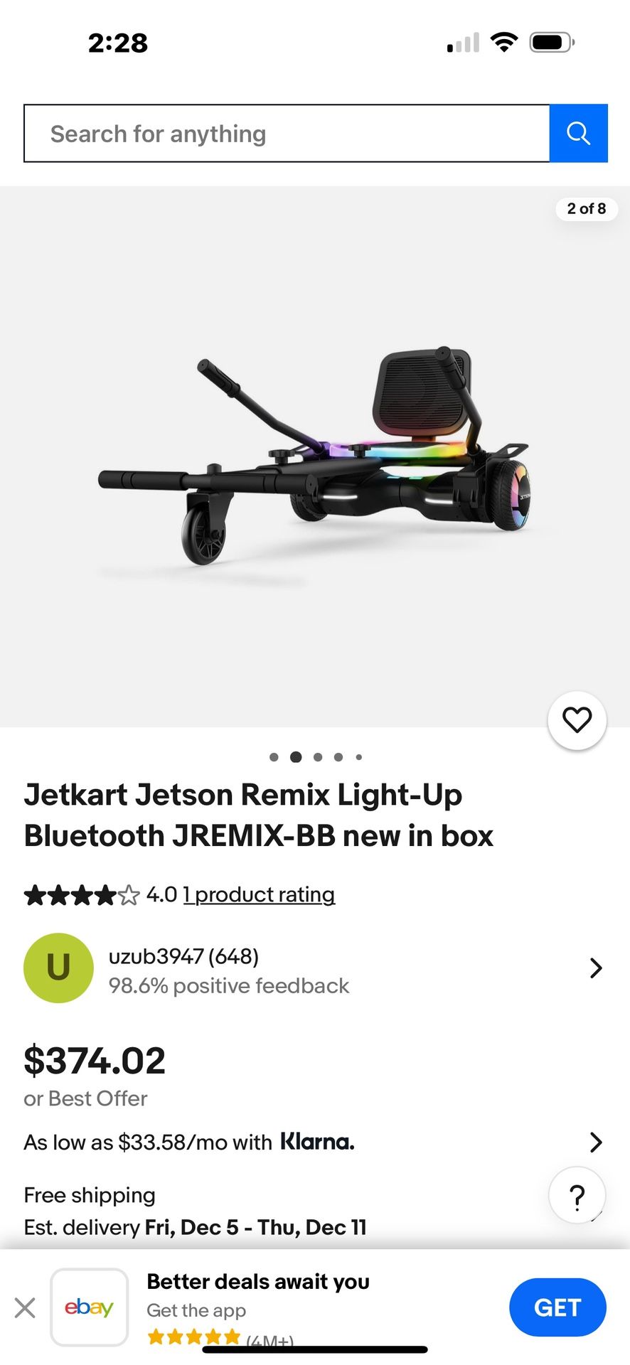 Jetkart Jetson Remix Light-Up Bluetooth 