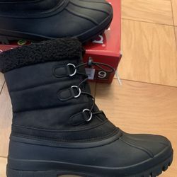 Chooka Ladies' Winter Cold All Weather Snow Boot BLACK SIZE 9 Waterproof