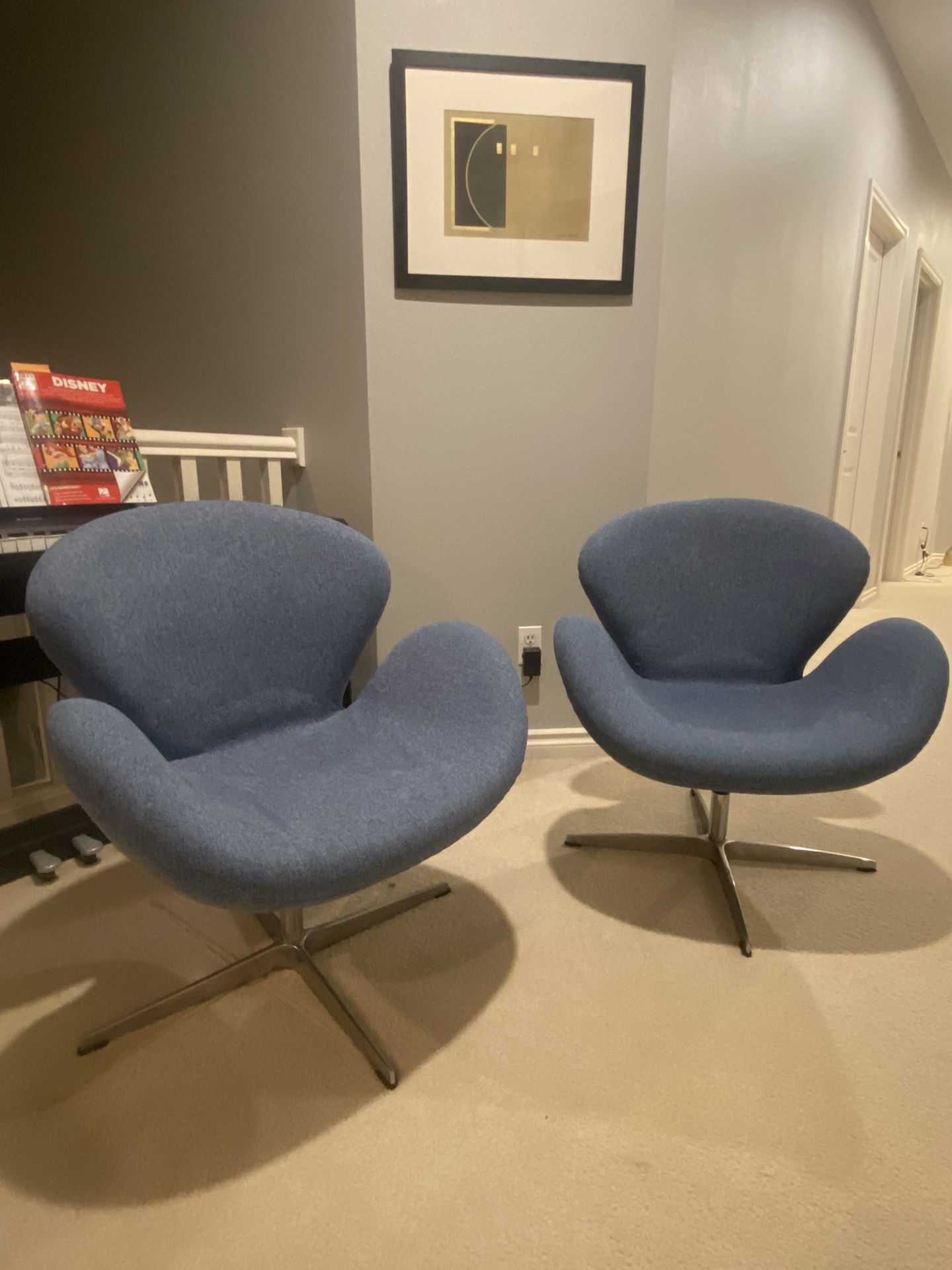 Pair Of Swan Chairs