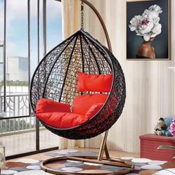 Floating Wicker Egg Chair