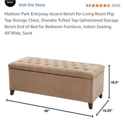 Tufted Storage Ottoman
