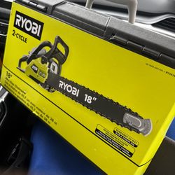 BRAND NEW RYOBI 18” chainsaw