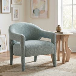 Eluma Dusty Teal Accent Chair