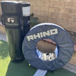 Football Tackle Wheel And Tackle Dummy , Hit Stick Goalrilla 