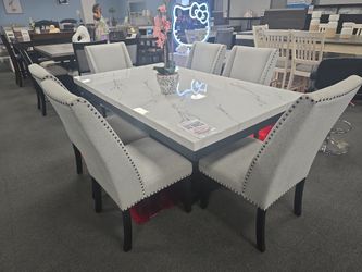 Table Set With 6 Chairs 