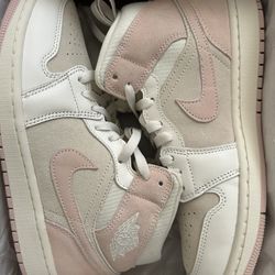 Air Jordan 1 Mid SE Coconut Milk / Legend Pink – Women’s 8.5 (Brand New) 
