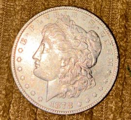 1878 Morgan Silver Dollar Coin