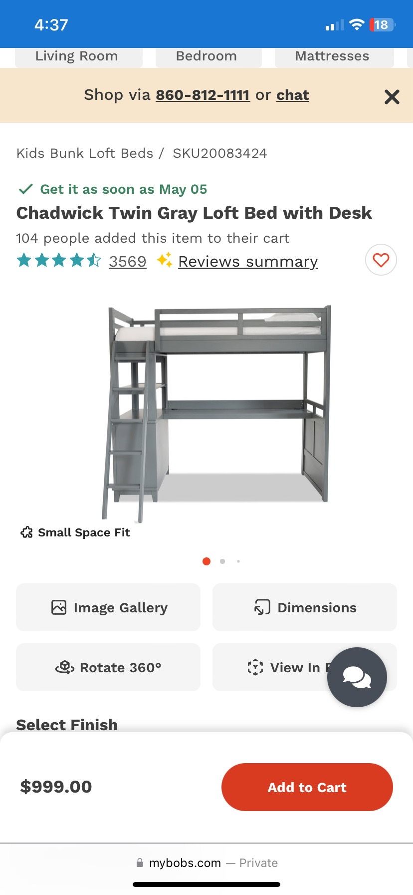 Wooden bed