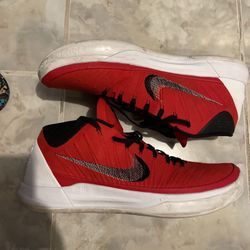 Nike Kobe AD Mid ID Crimson Red White Black Size 14
