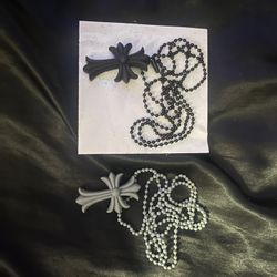 2x Chrome Hearts Silicone Cross
