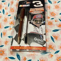 Dale Earnhardt Race Writer Wood Pen 