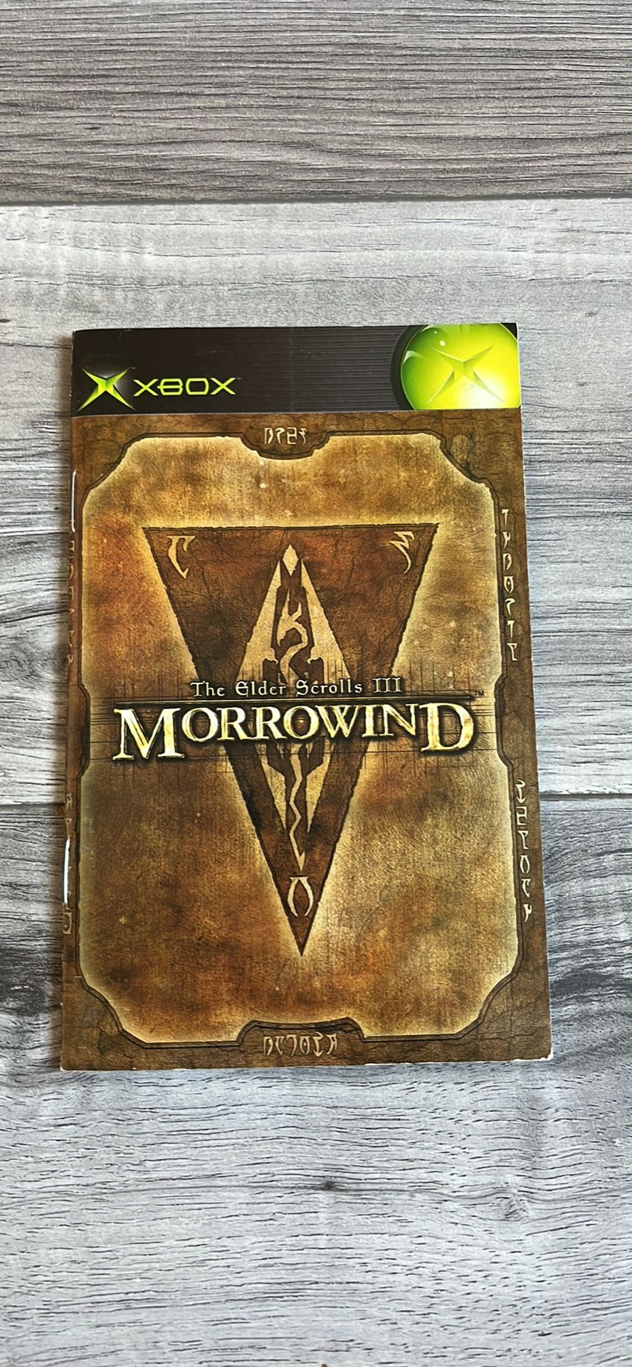 Elder Scrolls III Morrowind Manual Only For Xbox