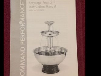COMMAND PERFORMANCE BEVERAGE FOUNTAIN