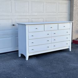 White Dresser - 9 Drawers