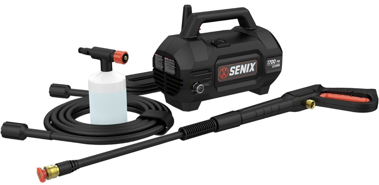SENIX 13 Amp 1700 PSI 1.2 GPM Electric Pressure Washer