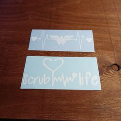 Vinyl Stickers White.