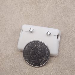 Moissanite Stud Earrings • 925 Silver • 0.25 CTW • Screw Backs