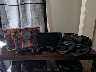 Nintendo Switch 1 with 256 gb SD card, games/accessories