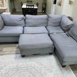 FREE Sectional With Ottoman 