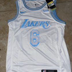 Lakers LeBron James White 2020/21 Jersey