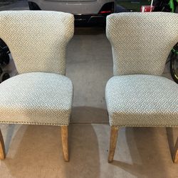 2 Modern/Fancy chairs 