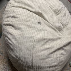 Oversized King Cloud Bean Bag - Cream Corduroy - MUST GO lovesac