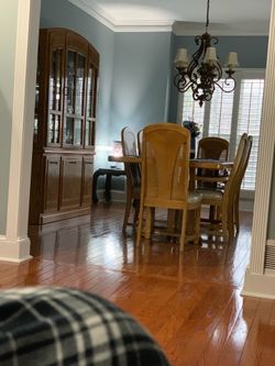 Antique Dining Room Set (china cabinet, table and 8 chairs)