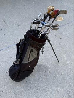 Complete Golf Starter Set: Bag, Irons (3-PW), Driver, Woods, Wedges & Putter