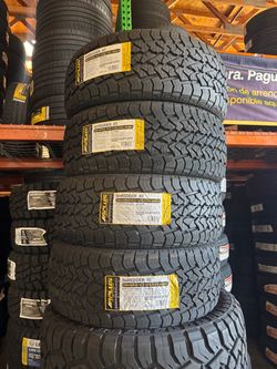 285/45/22 A plus All terrain 4 New Tires mounted and balanced