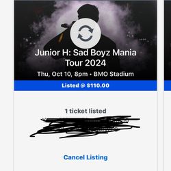 Junior H Tickets 10/10/2024