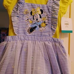 Brand New Baby Girls Disney Minnie 6-9 months Dress