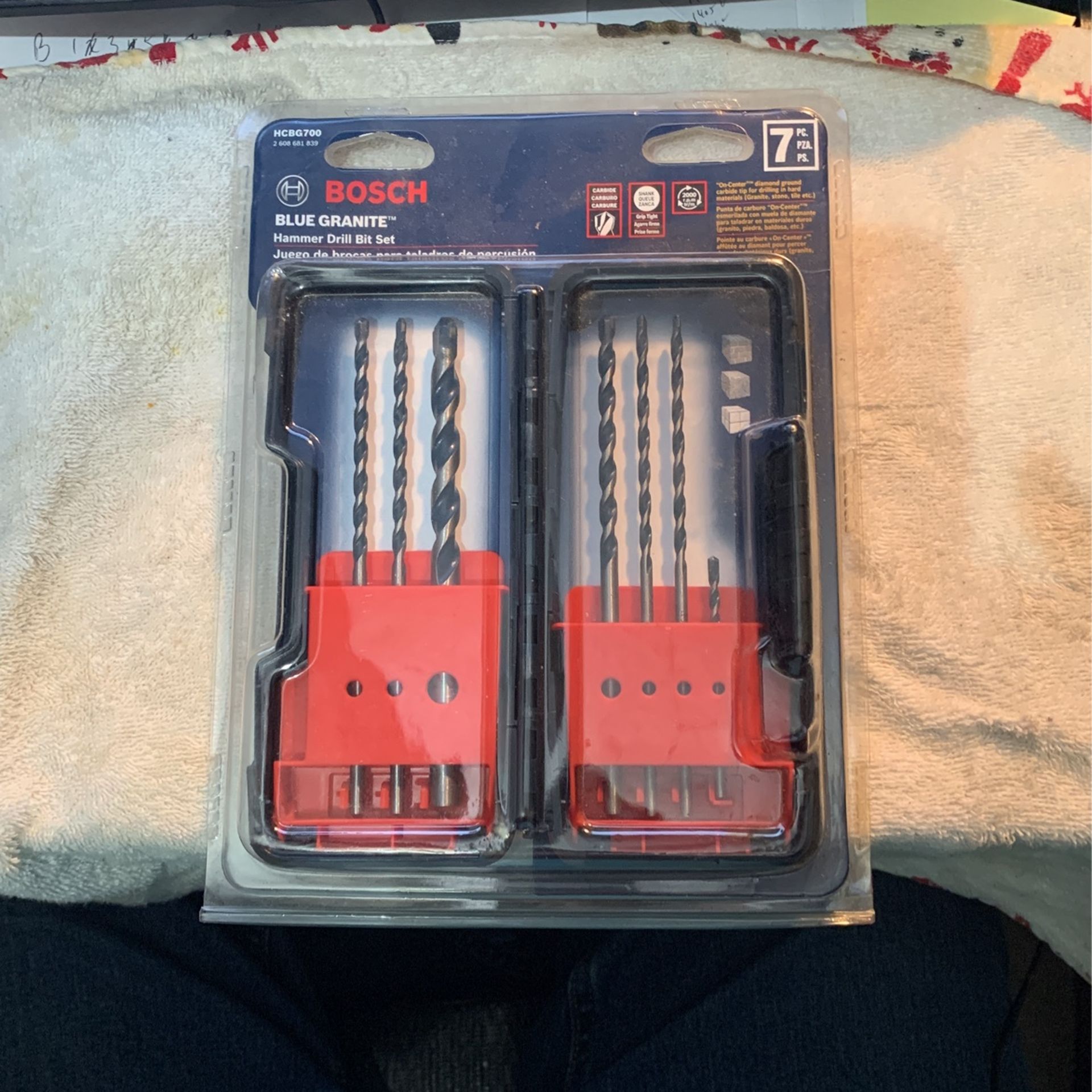 Bosch Blue Granite Drill Bit Set