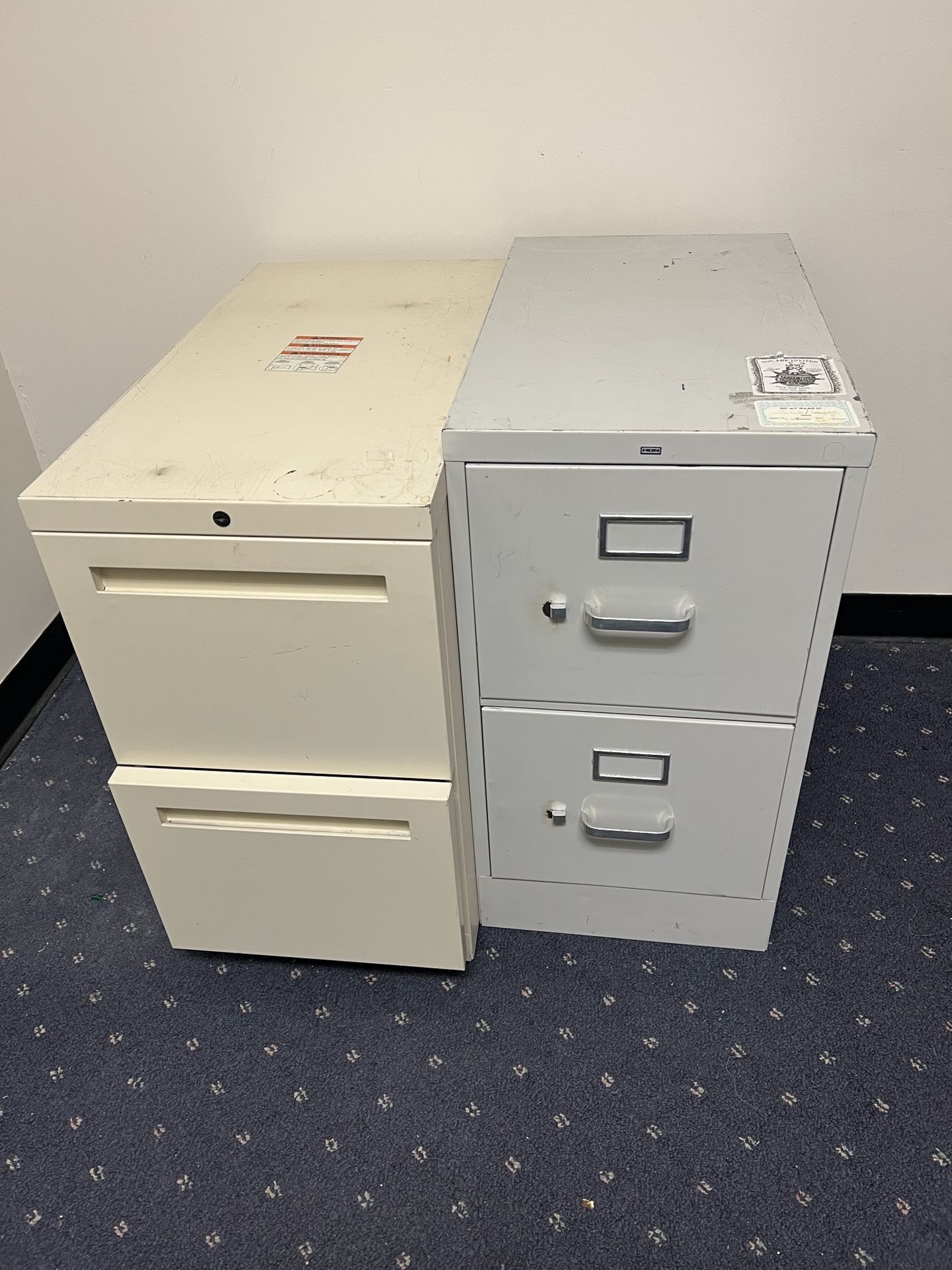 Metal Filing Cabinets In Good Condition
