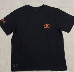 Chrome Hearts Black Orange Hollywood Triple Cross Shirt