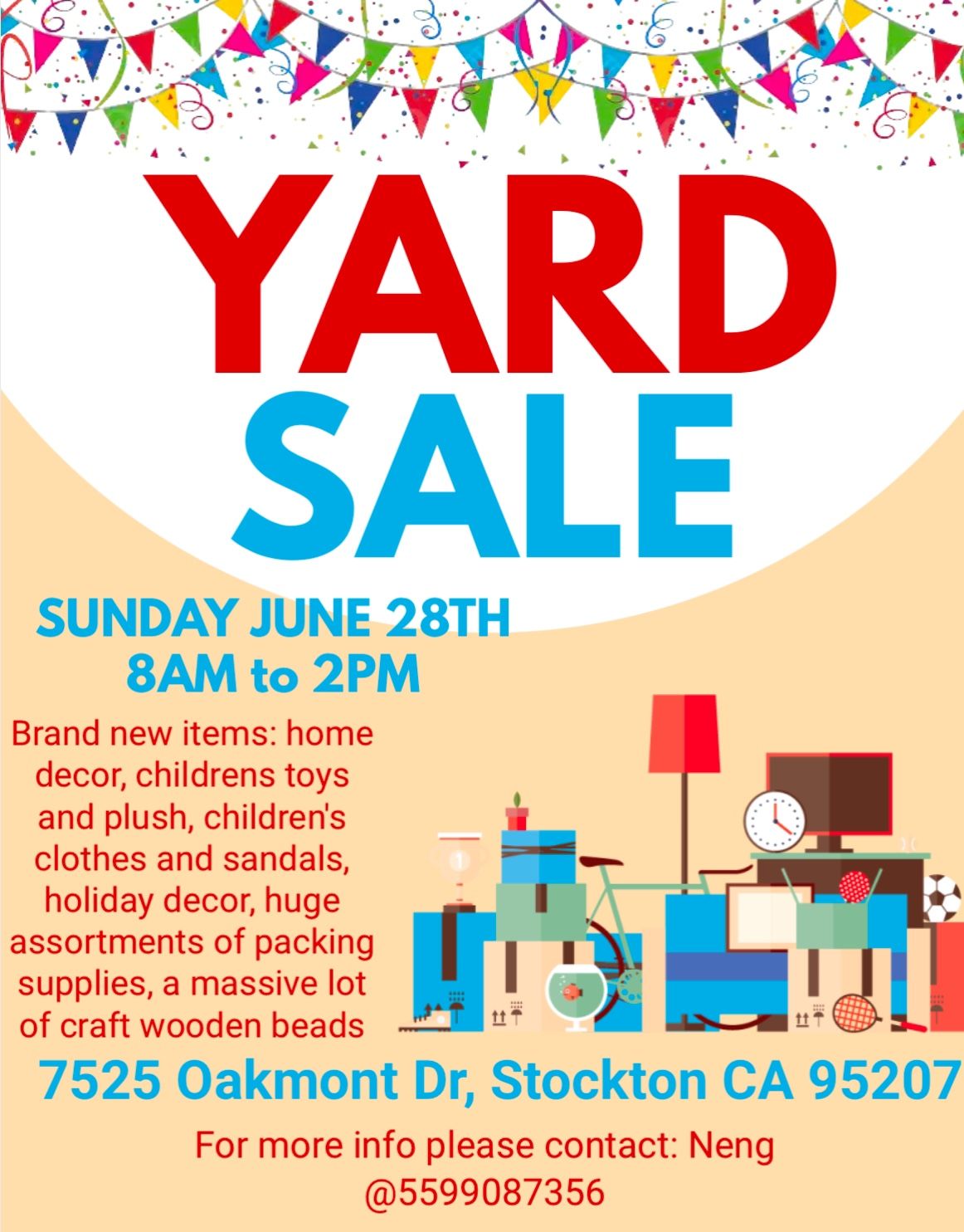 Yard Sale June 28th 2025