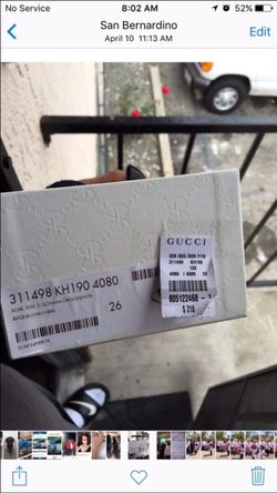 Gucci (Size 9c) original box