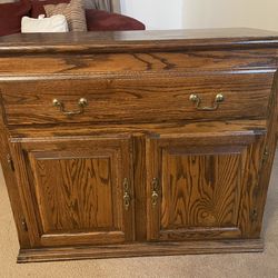 Small Wood Console Cabinet