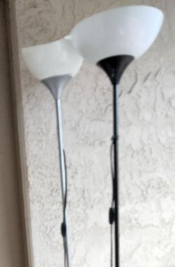 Silver/Grey Colored Floor Lamp