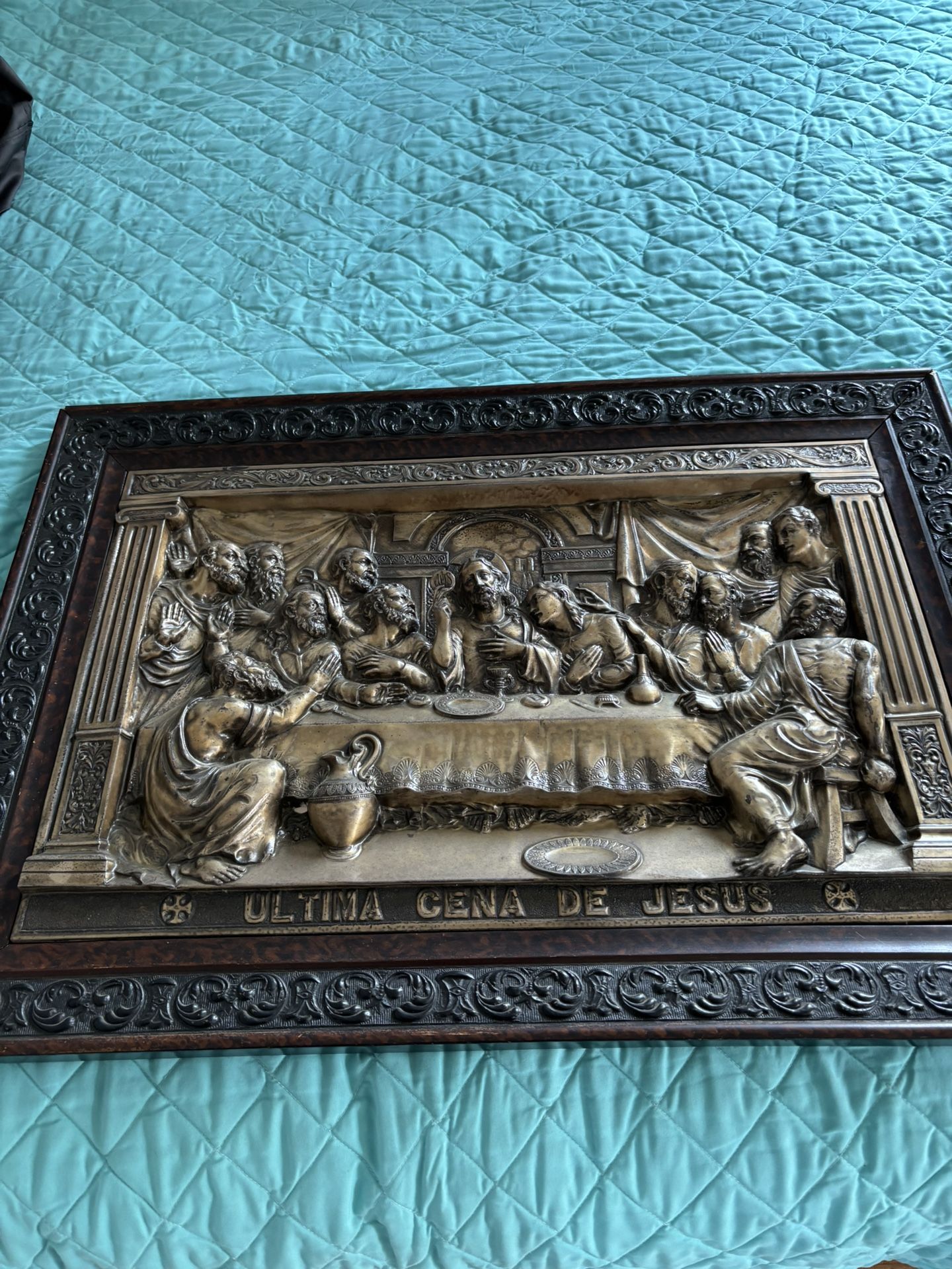 ANTIQUE LAST SUPPER ART 3D