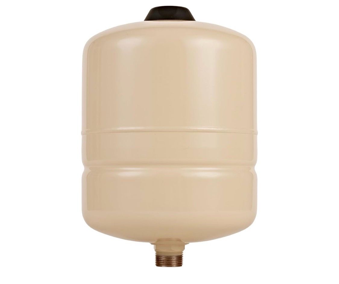 NEW! Red Lion RL2A - 2-Gallon Inline Pre-Charged Pressure Tank for Well Pumps, 3/4-Inch MNPT System Connection, Almond, 604652