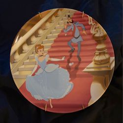 The sixth plate in "Disney Cinderella " series   "At The Stroke Of Midnight". Measures 8" acrossed