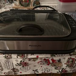 Smokeless electric grill