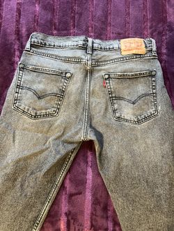 Men’s Distressed Levi’s 502 Grey Jeans